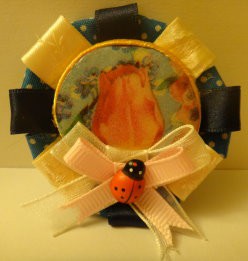 Ref.B0017 - Brooch Labybug Nature Collection